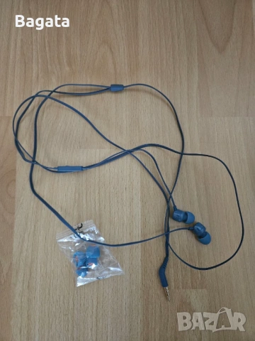 Слушалки с микрофон JBL 3,5 mm - сини