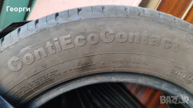 Комплект от 4 броя летни гуми Continental Conti Eco Contact 185/65/15, 2019 година., снимка 4 - Гуми и джанти - 45197378