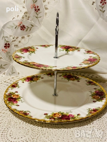 порцеланова поставка за сладкиши , снимка 3 - Сервизи - 53906243