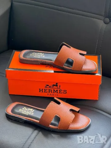 висококачествени дамски чехли Hermes , снимка 5 - Чехли - 49443752