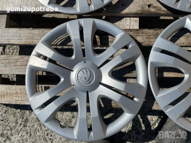 15 цола Тасове SKODA Fabia Roomster 5J0601147L Оригинал, снимка 3 - Аксесоари и консумативи - 50090762