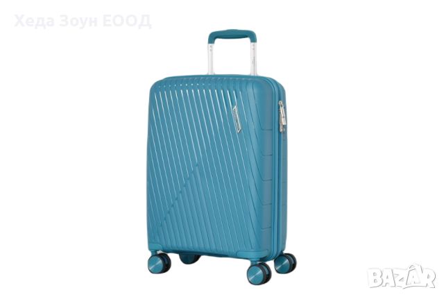 Куфар за ръчен багаж 55 х 37 х 20см от Полипропилен с четири двойни колелца, снимка 9 - Куфари - 45876580
