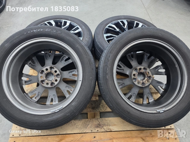Лети джанти 18ки 5х114.3 Mitsubishi, Citroen, Peugeot + летни гуми 225/55/18 Toyo, снимка 10 - Гуми и джанти - 53139899