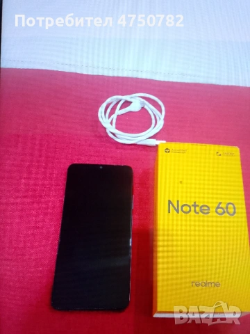 Realme Note 60 (4+8GB RAM) |с 13 м. ГАРАНЦИЯ ,КАТО НОВ + Безжични слушалки!, снимка 2 - Телефони с две сим карти - 53654428