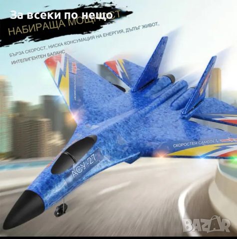 Ултра-реалистичен радиоуправляем самолет SU-27, снимка 4 - Други - 46421602