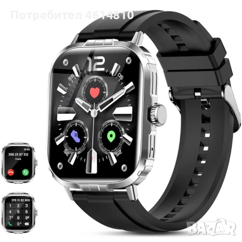 ПРОМОЦИЯ!LAOYABB Смарт часовник за мъже и жени, 2.01" метален