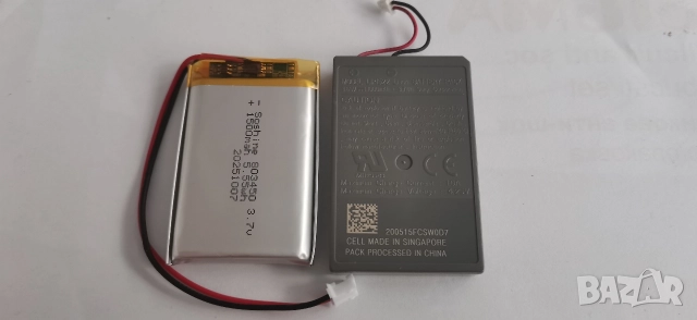 1500mAh Батерия за PS4/PS5 контролер 3.7V 803450 1500mAh Lithium Polymer, снимка 7 - Аксесоари - 52636676
