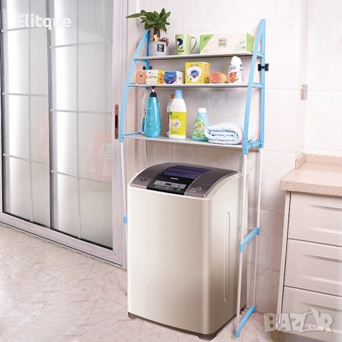 Метална етажерка за над пералнята с три рафтаж - вар. за над пералня - СИН ЦВЯТ САМО! ПРОМОЦИЯ, снимка 3 - Други стоки за дома - 52902123