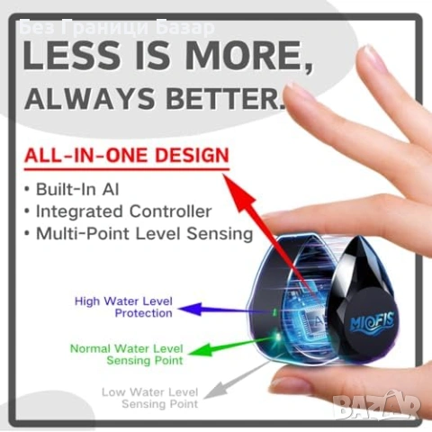 Нова ATO Auto Top Off система аквариум умно обучение тройна защита, снимка 3 - Аквариуми - 53574032