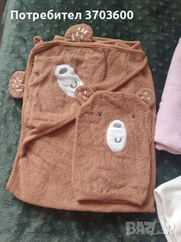 Лот от 3 бебешки хавлии , снимка 3 - За банята - 53995642