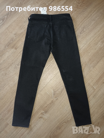 Дамски дънки H&M размер  27 / S черни, снимка 2 - Дънки - 45036732