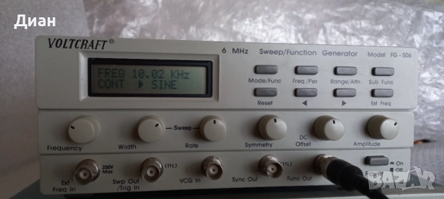 Функционален генератор Voltcraft FG-506