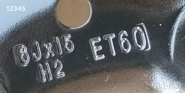 15’’5x112 originalni za mercedes vito/viano + нови зимни гуми 215/65R15C+тасове-№631, снимка 5 - Гуми и джанти - 51842967