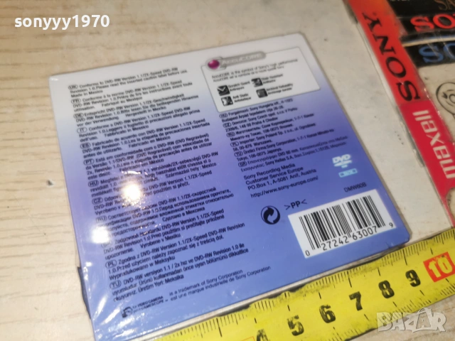 SONY DVD-RW 1БР ВНОС GERMANY 1904260935H1E3R, снимка 3 - DVD филми - 54242203
