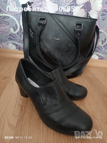 Нови дамски обувки естествена кожа , снимка 4 - Дамски обувки на ток - 49689260