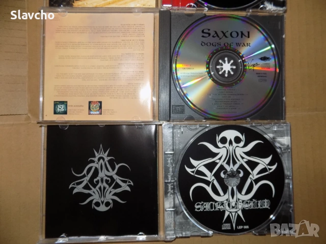 Компакт диск на -Slayer–God Hates Us All/Slash -R&Fn'R /Saxon –Dogs Of War/Sacrilegium–Wicher, снимка 4 - CD дискове - 39457676