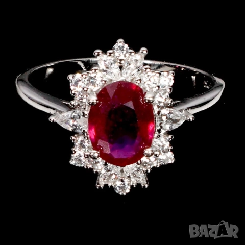 925 себърени пръстени с рубин, перидот, кианит, родолит гранат, танзанит, турмалин