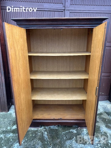 Класически дървен шкаф с две врати, снимка 6 - Шкафове - 53958957