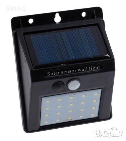 Соларен LED сензор за слънчева стена с детектор за движение & 3 функции