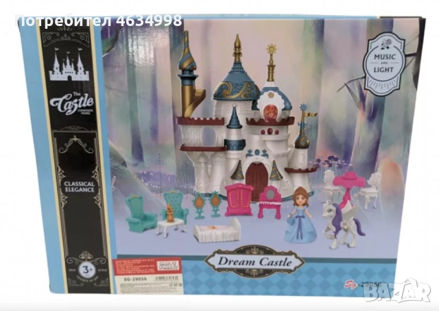 Музикален замък за  принцеси, снимка 4 - Кукли - 52208131