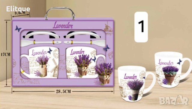 Комплект от 2 броя чашки с 2 броя лъжички, 400ML, снимка 6 - Чаши - 52898305