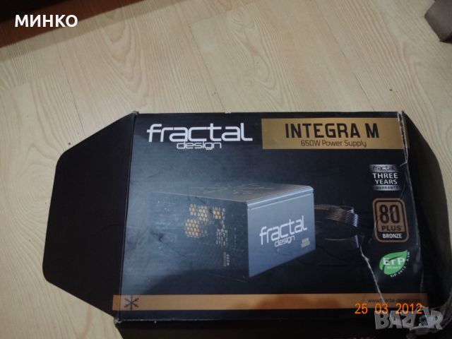 FRACTAL DESIGN INTEGRA M 650W, снимка 4 - Захранвания и кутии - 46417168