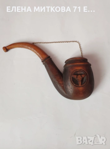 Две дървени лули за декорация, снимка 2 - Антикварни и старинни предмети - 53773805