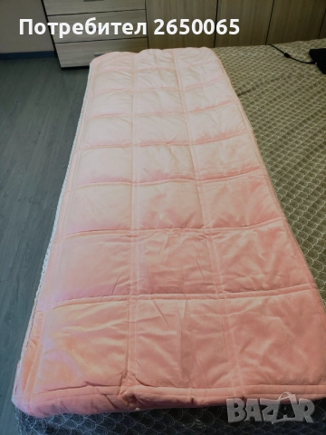 Розов калъф за табла за спалня 150/70, снимка 2 - Спално бельо - 52611951