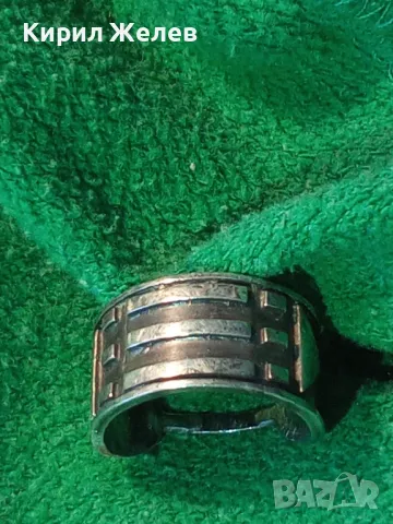 СТИЛНО АРТ ОРНАМЕНТИРАН СРЕБЪРЕН ПРЪСТЕН ЛАКИРАНО СРЕБРО ВИСОКА ПРОБА РЪЧНА ДИЗАЙНЕРСКА РАБОТА 46796, снимка 12 - Пръстени - 50023706