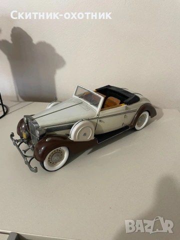 Метален модел на ретро автомобил, снимка 6 - Антикварни и старинни предмети - 53253581