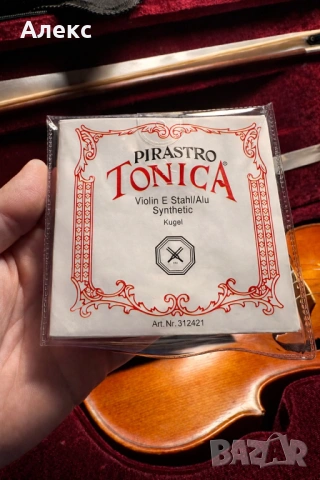 Струни за цигулка PIRASTRO TONICA (комплект от 4 бр.), снимка 3 - Струнни инструменти - 53625099