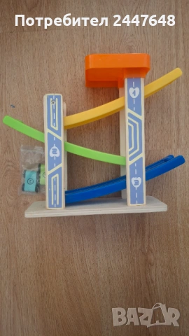 Дървена детска играчка писта