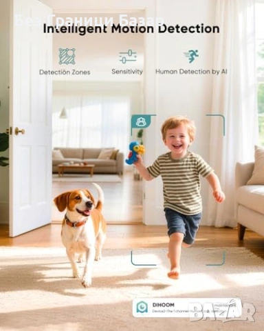 Нова Безжична вътрешна камера PTZ с батерия двупосочно аудио за наблюдение дом стая, снимка 7 - Други - 54109507