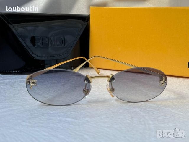 Fendi Дамски слънчеви очила елипса овални 4 цвята, снимка 2 - Слънчеви и диоптрични очила - 45276583