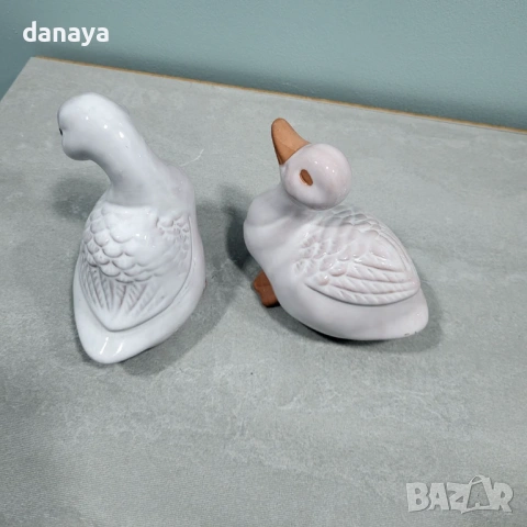 6540  Декоративни фигурки патета керамика ретро , снимка 4 - Други стоки за дома - 53999588