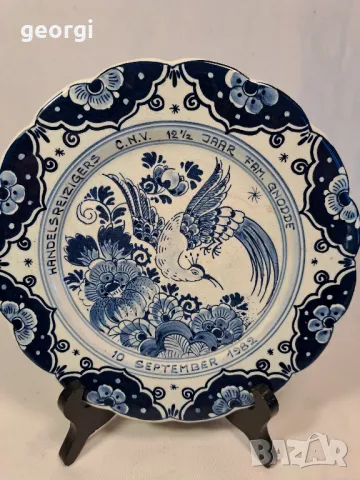 декоративна порцеланова чиния Delft Holland 25/4