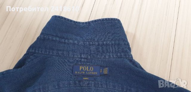 POLO Ralph Lauren Indigo Cotton Mens Size S ОРИГИНАЛ!  Мъжка Риза!, снимка 8 - Ризи - 45671308