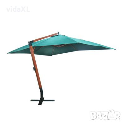 vidaXL Свободновисящ чадър за слънце Melia, 300 х 400 см, зелен（SKU:40079