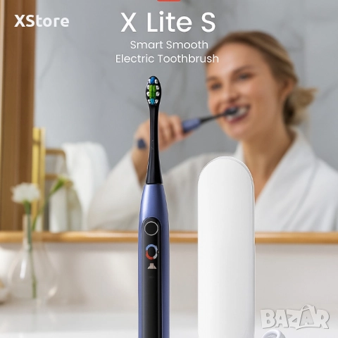 Електрическа четка за зъби Oclean X Lite 20 Set, 1бp накрайник, 5 режима, Калъф, снимка 4 - Други - 51896054