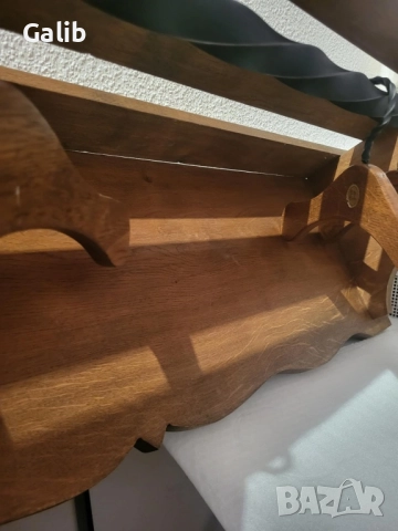 Стара закачалка от масивно дърво и ковано желязо, снимка 3 - Закачалки - 50236856