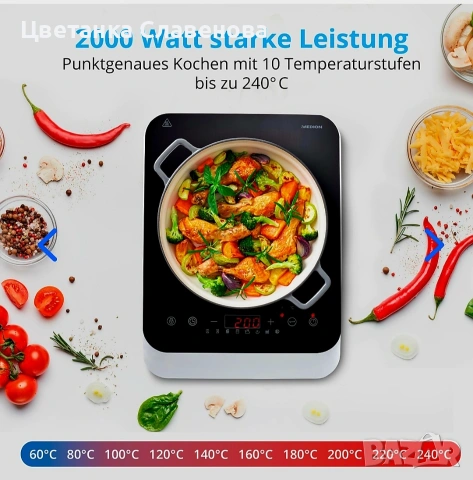 Електрически котлон Medion MD18490 2000 W, снимка 2 - Котлони - 53382432