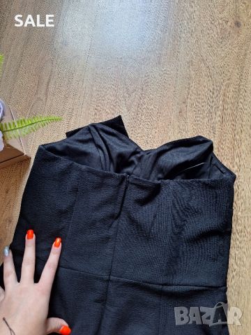 Черна рокля тип бюстие, снимка 3 - Рокли - 45636093