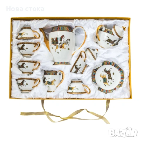 Луксозен сервиз Хермес, 58 части, снимка 5 - Сервизи - 54009585