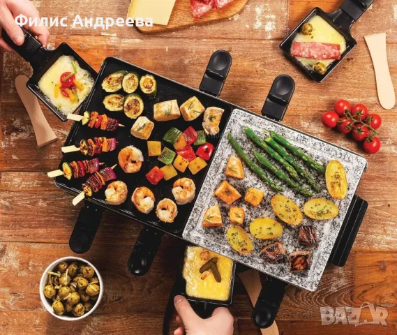 Електрически раклет грил 3 в 1 Raclette grill 3 in 1 Star, снимка 15 - Други стоки за дома - 48867974