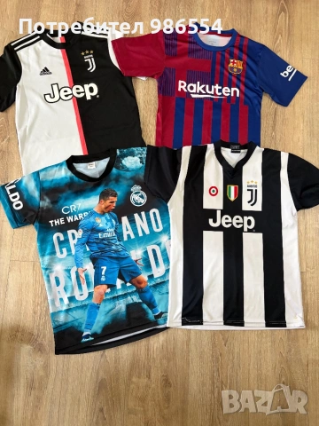 Тениска футболни Ronaldo Messi 152 - 164 см , снимка 4 - Детски тениски и потници - 54155541