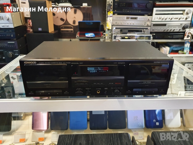 Касетен дек Kenwood KX-W4050 Много добро техническо и визуално състояние. ​, снимка 3 - Декове - 50600188