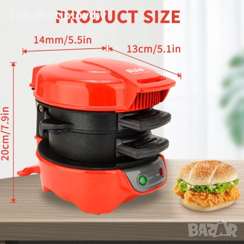 Уред за бургери RAF, Гаранция, снимка 6 - Тостери - 53646346