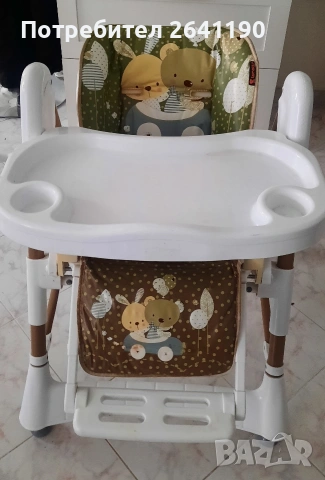 Стол за хранене на lotelli в комбинация с малко столче., снимка 2 - Столчета за хранене - 53096890