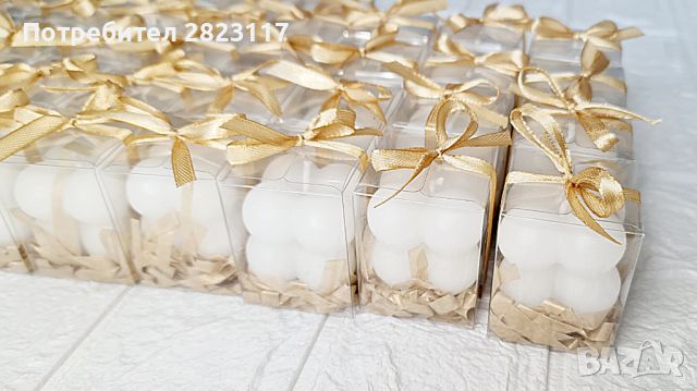 Малки бъбъл свещи - подаръци за гости 
