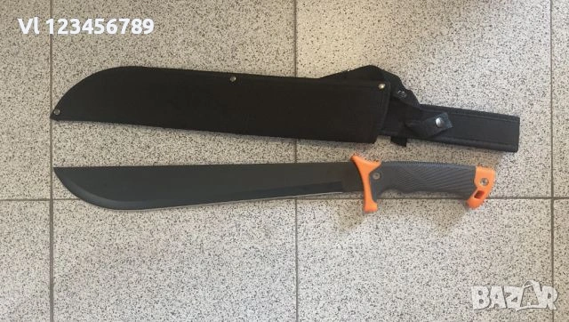 Голямо черно мачете GRBR LONG 375х530 мм , снимка 6 - Ножове - 53830354